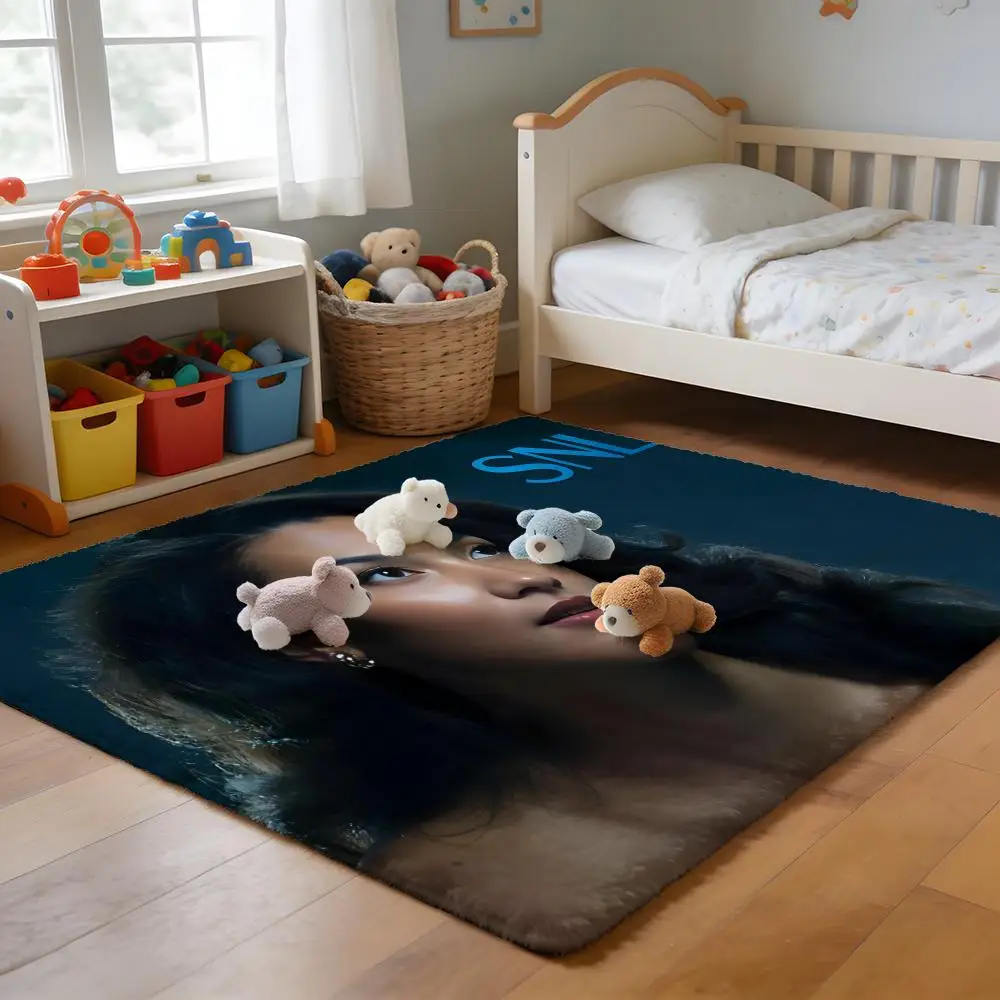 

Floor Mat Soft Flannel Rug Non-Slip Absorbent Mat for Bathroom Bedroom Home Decor Singer O-Olivia Dean