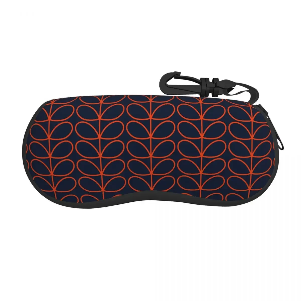 Custom Linear Stem Orange Shell Glasses Case Unisex Travel Orla Kiely Eyeglasses Case Sunglasses Protector Box