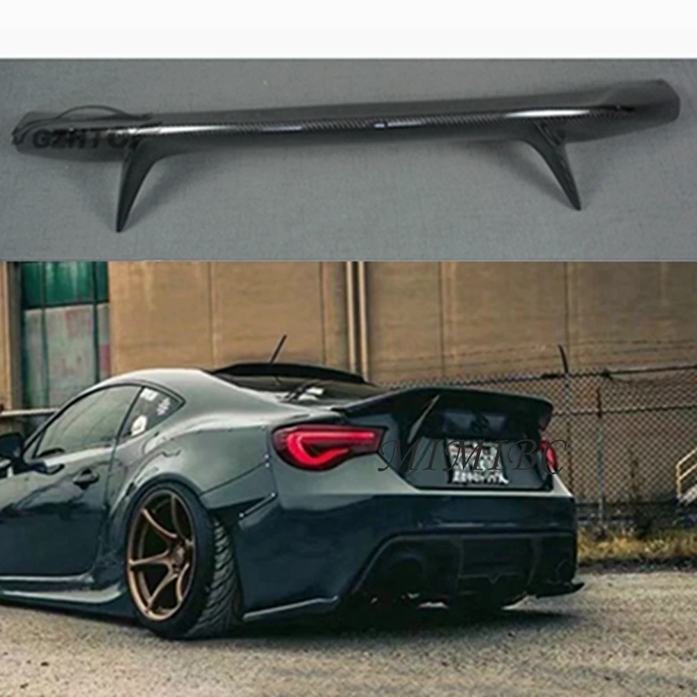 FOR Toyota GT86 Subaru BRZ Scion FR-S spoiler car-styling Carbon Fiber Rear Trunk Spoiler Wing  2012-2015