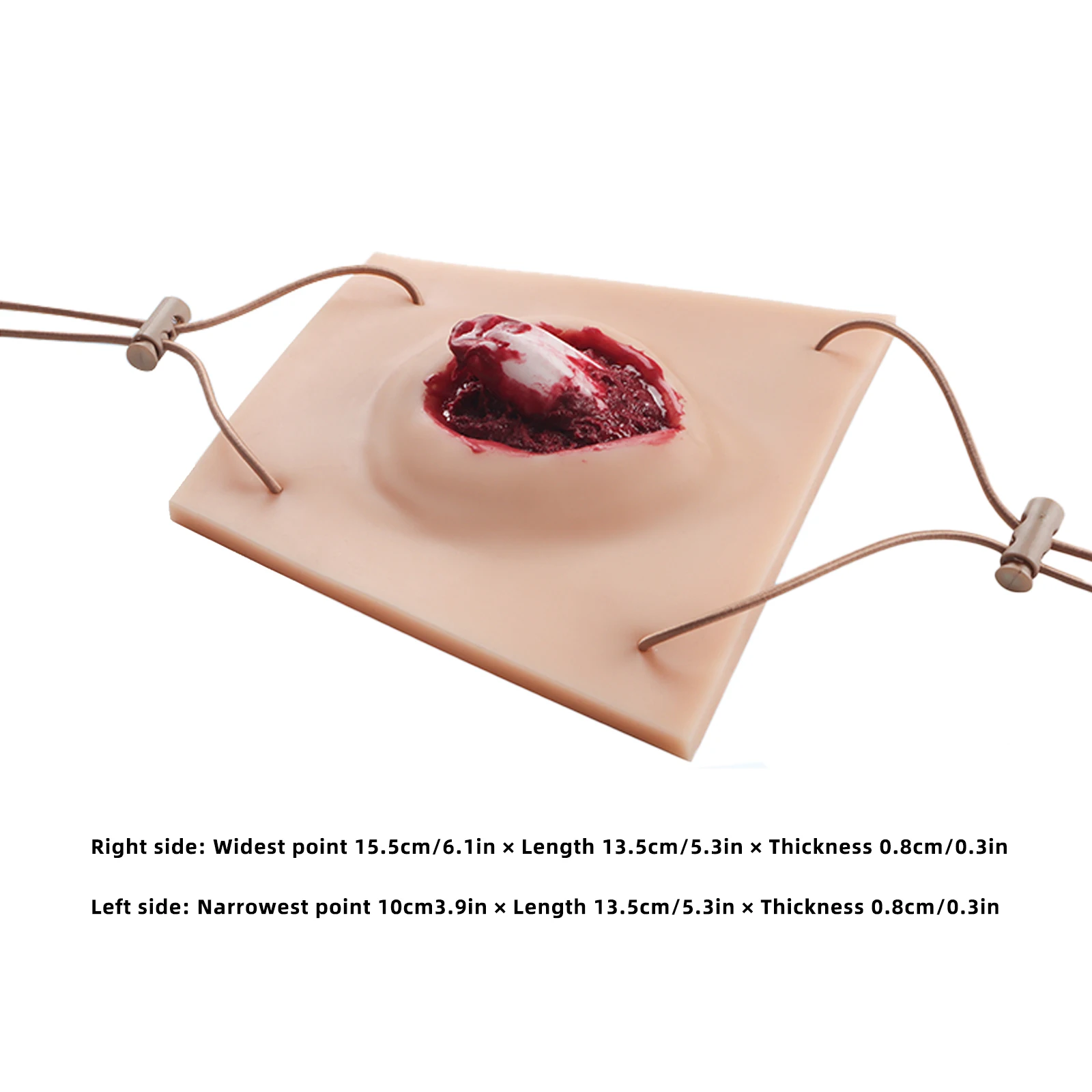 Wearable Limb Open Fracture Wound Training Model Silicone Trauma Simulation Wound First Aid Practice Module