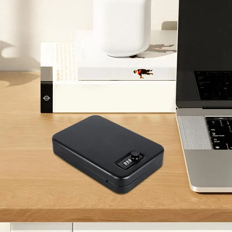 Draagbare Safe Box Compacte Kleine Safe Box Metalen Lock Box Met Code Combinatie Lock Box Beveiliging Safe Box Vergrendeld Opbergdoos Voor