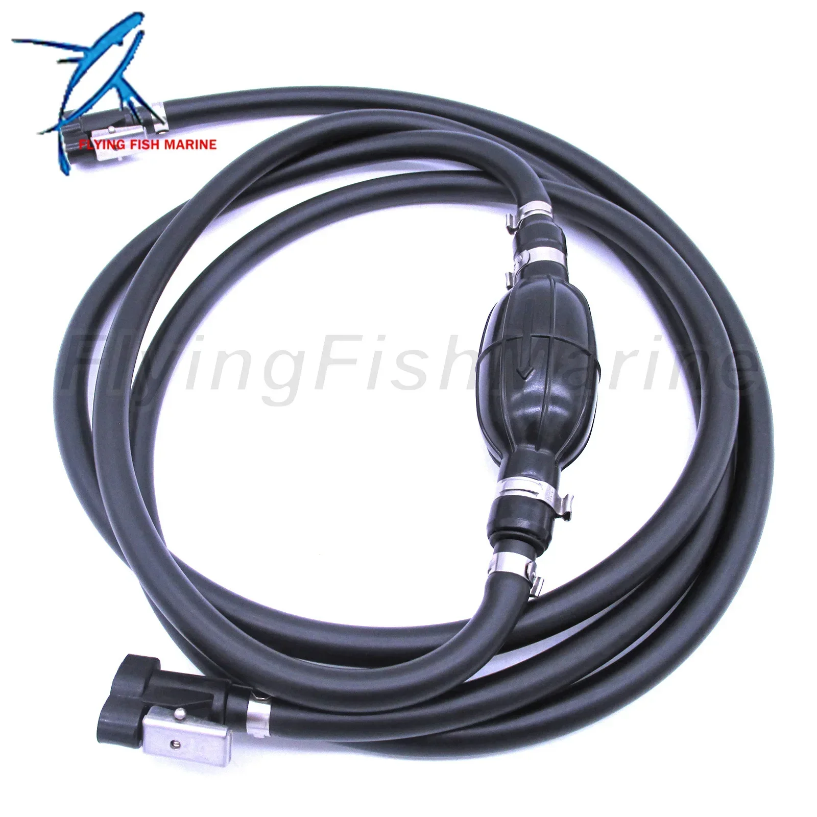 Outboard Engine 0766489 5008609 Fuel Line Assembly with Hose & Bulb for Johnson Evinrude OMC Boat, Length 8ft/2.44m