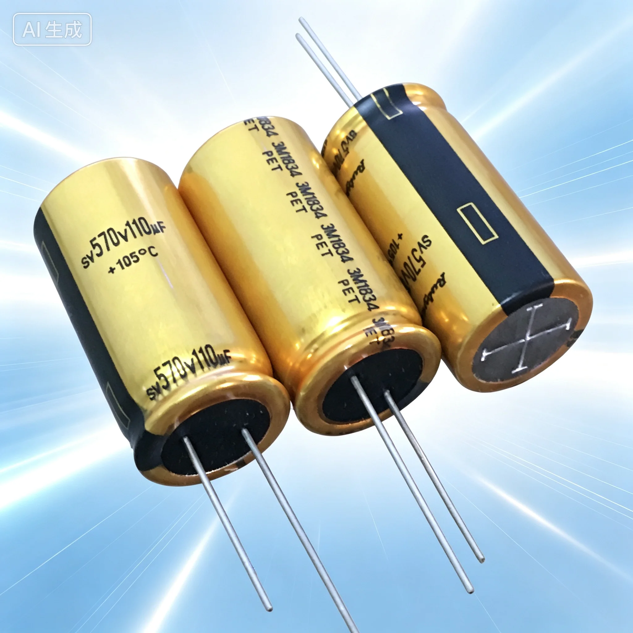 Electrolytic for RUBYCON 82 110UF 220UF 570V 105℃ Tube Amp High Voltage Filter Capacitor  10pcs