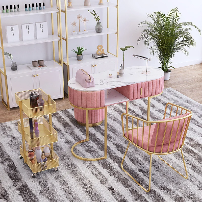 modern professional nail tables beauty salon furniture office nail barbershop decor chair for nails salon equipment furniture