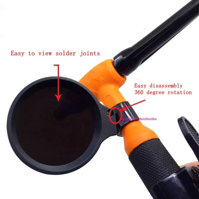 الشعلة مرآة لحام خوذة عدسة تصفية الشمس الظل الزجاج لحام هود ل QQ-150 WP9 WP17 WP18 WP26 WP-9/17/18/26