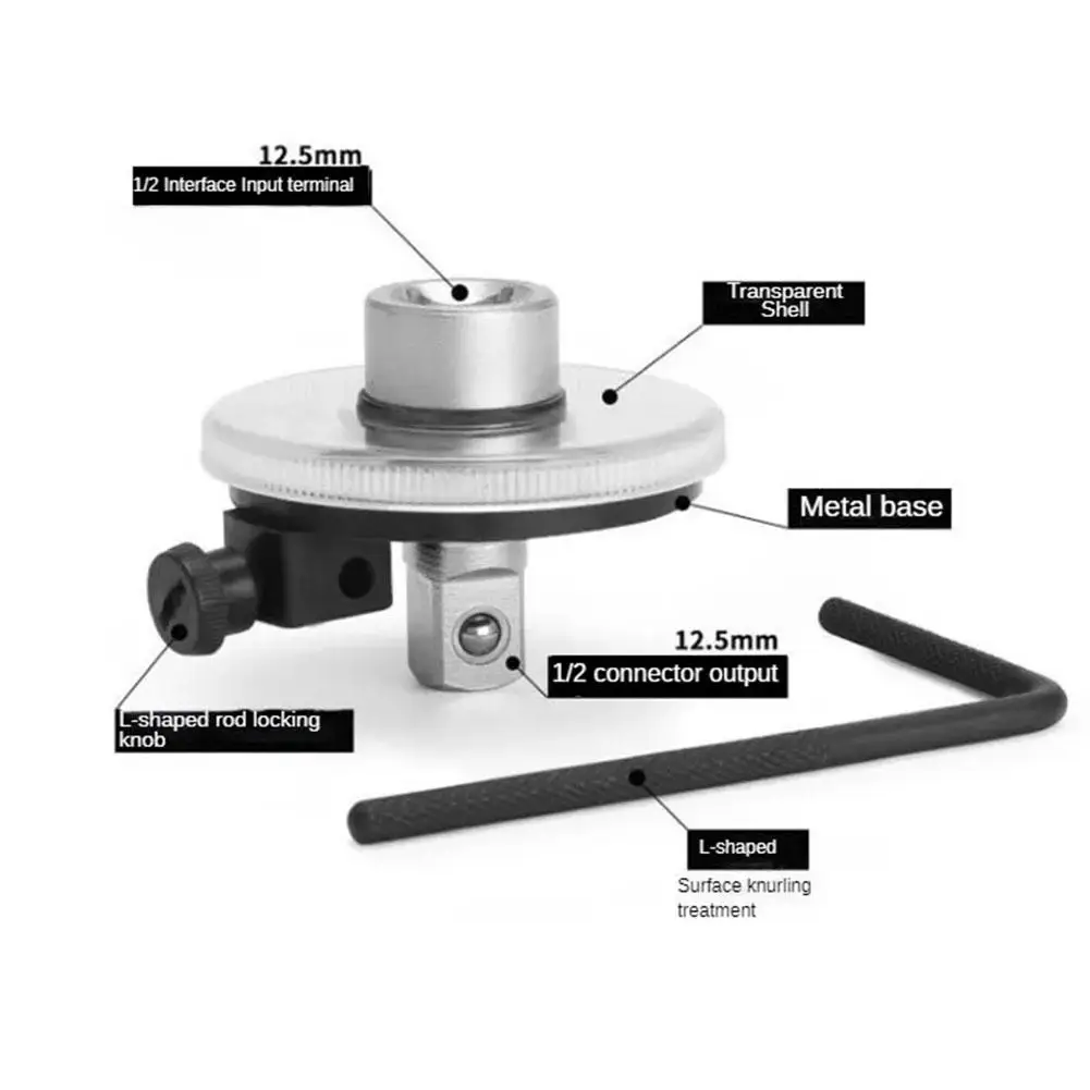 Angle Torque Gauges Wrench Dial High Hardness Garage Calibrated In Degrees Car Torque Service Repairing Equipment Tools