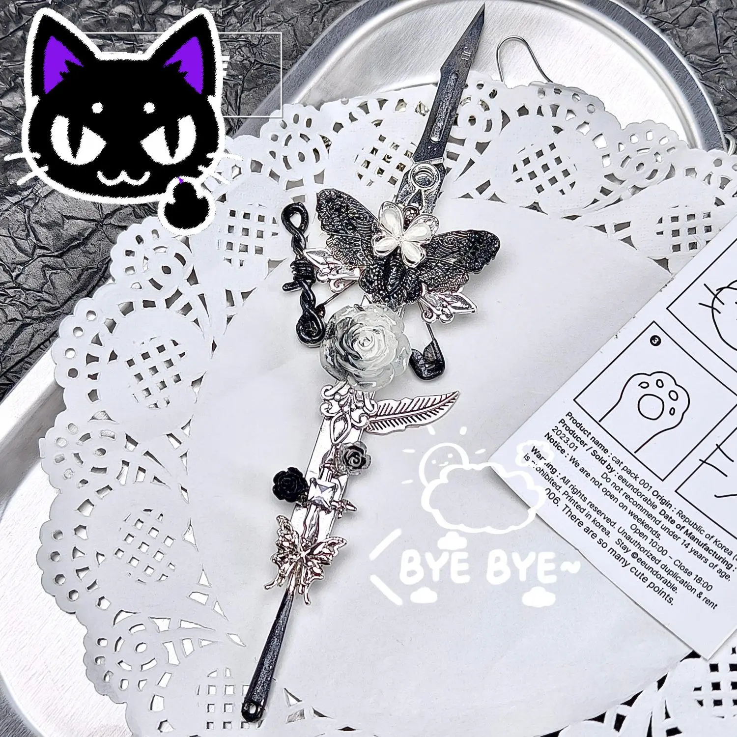 [Meow Meow] Original Handmade Student Gift Unpacking Knife Gothic Ornament Subcultural Handmade Knife