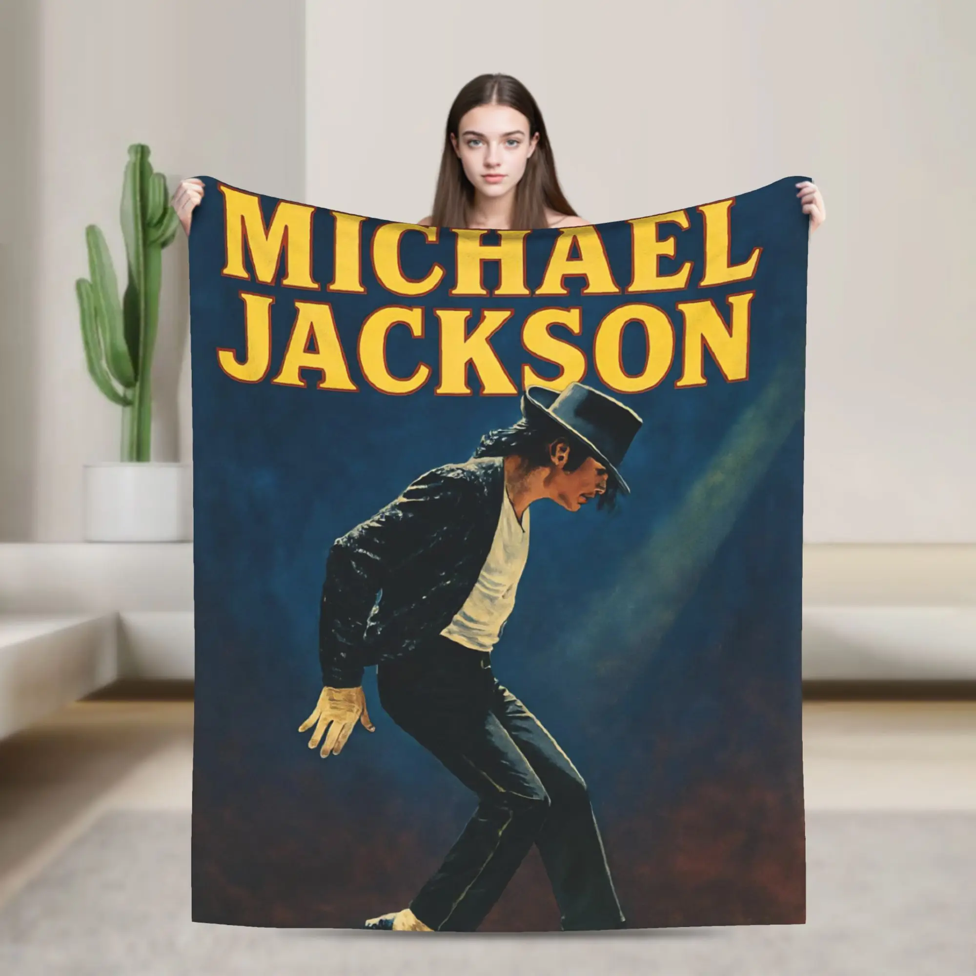 Singer Michael Jacksons MJ Throw Blanket for Couch  Soft Fuzzy Plush Blanket 50x60 Inch Multi-size Bedspreads for All Seasons