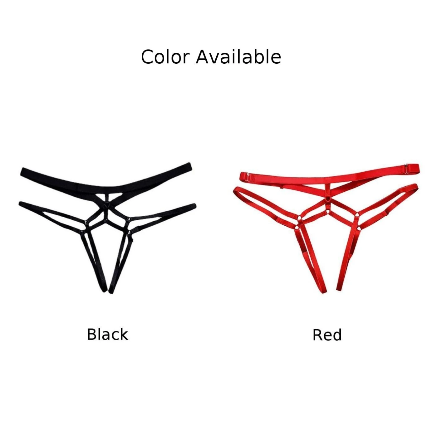 Tanga Sexy ahuecado para mujer, correas elásticas sin entrepierna, tiro bajo, Simple, sólido, erótico, entrepierna abierta, bragas, lencería sin costuras