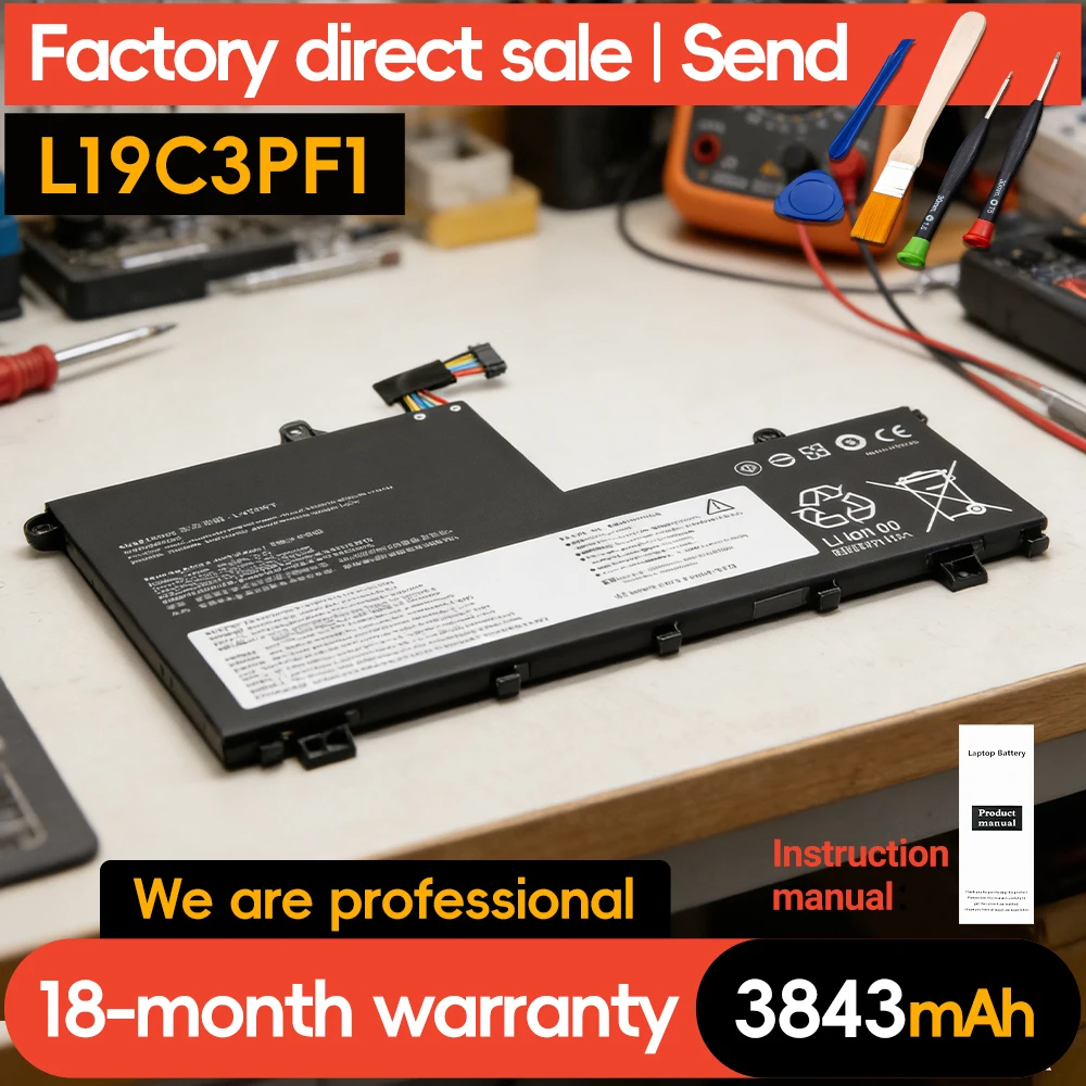 

Аккумулятор для ноутбука SUOZHAN L19C3PF1 для Lenovo Thinkbook 14-IIL 15-IIL 20SM L19C3PF0 L19C3PF9 SB10V25242 20RW005FUS L19M3PF9