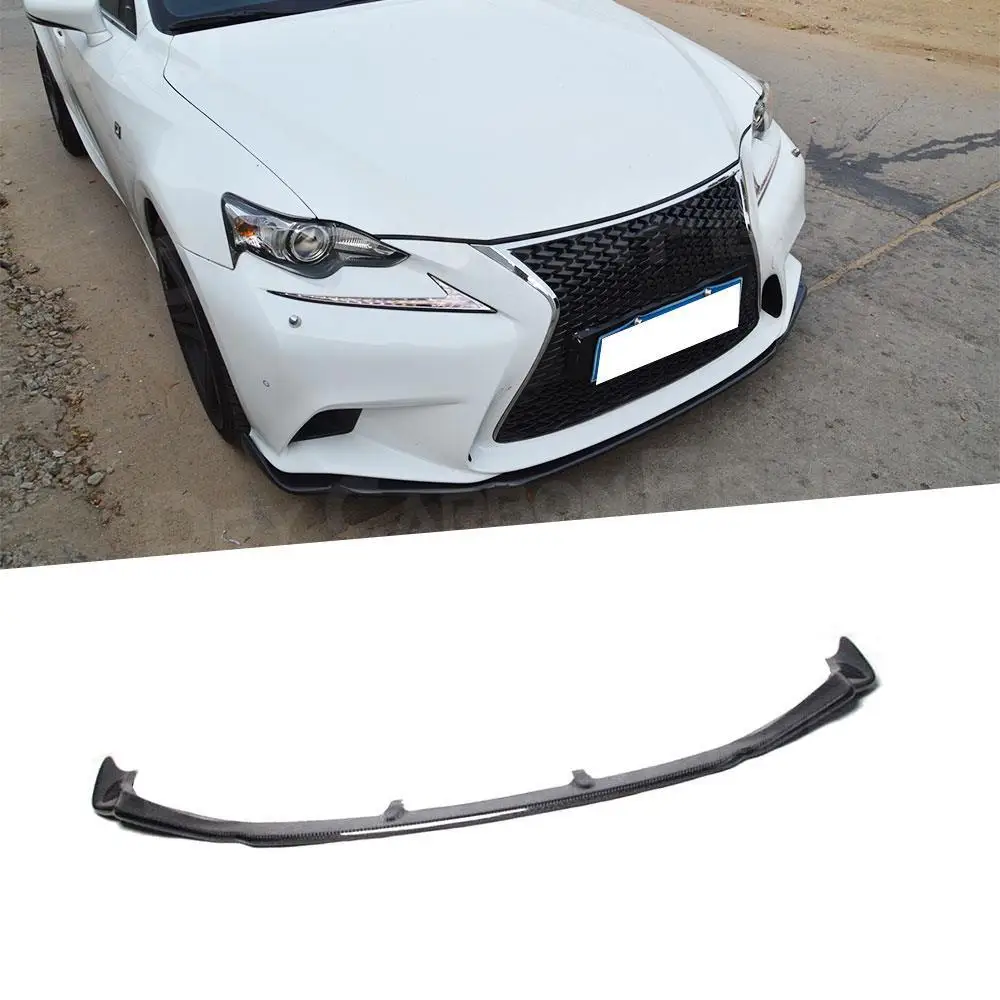 

Carbon Fiber Front Bumper Lip Chin Spoiler Bumper Cover for Lexus IS250 IS350 IS F Sport Sedan 4 Door 2014-2016 FRP