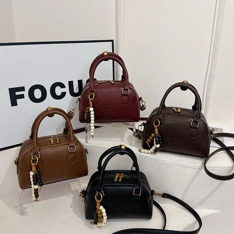 

Элитная кожаная женская сумка-мессенджер класса люкс, классическая дизайнерская, популярная в Париже, элегантная, повседневная, простая, винтажная, сумка для подгузников