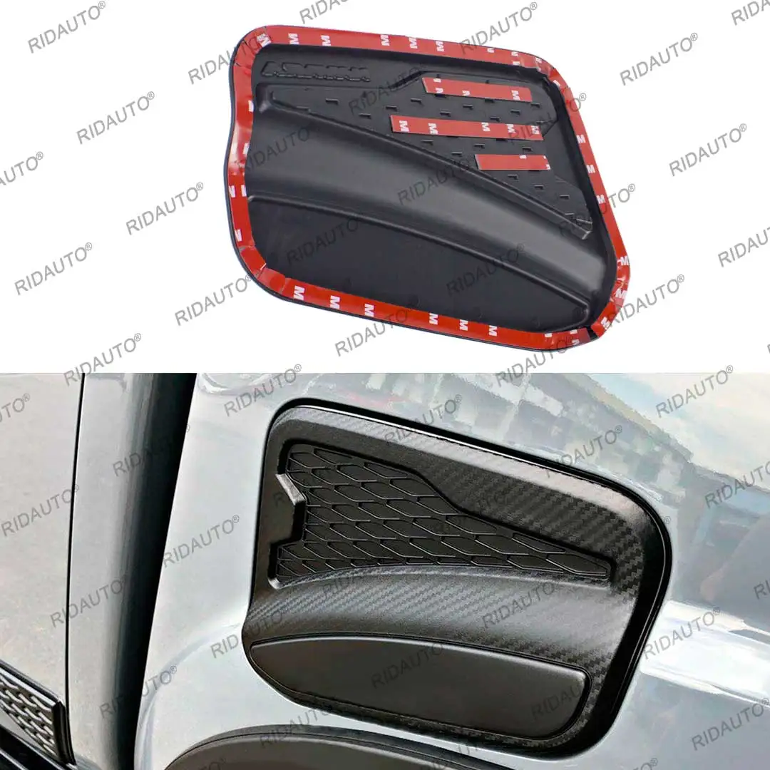 Black Protection Protector Decoration Carbon Fiber Style Gas Fuel Tank Cover Sticker For NISSAN NAVARA 2021 2022 2023 2024