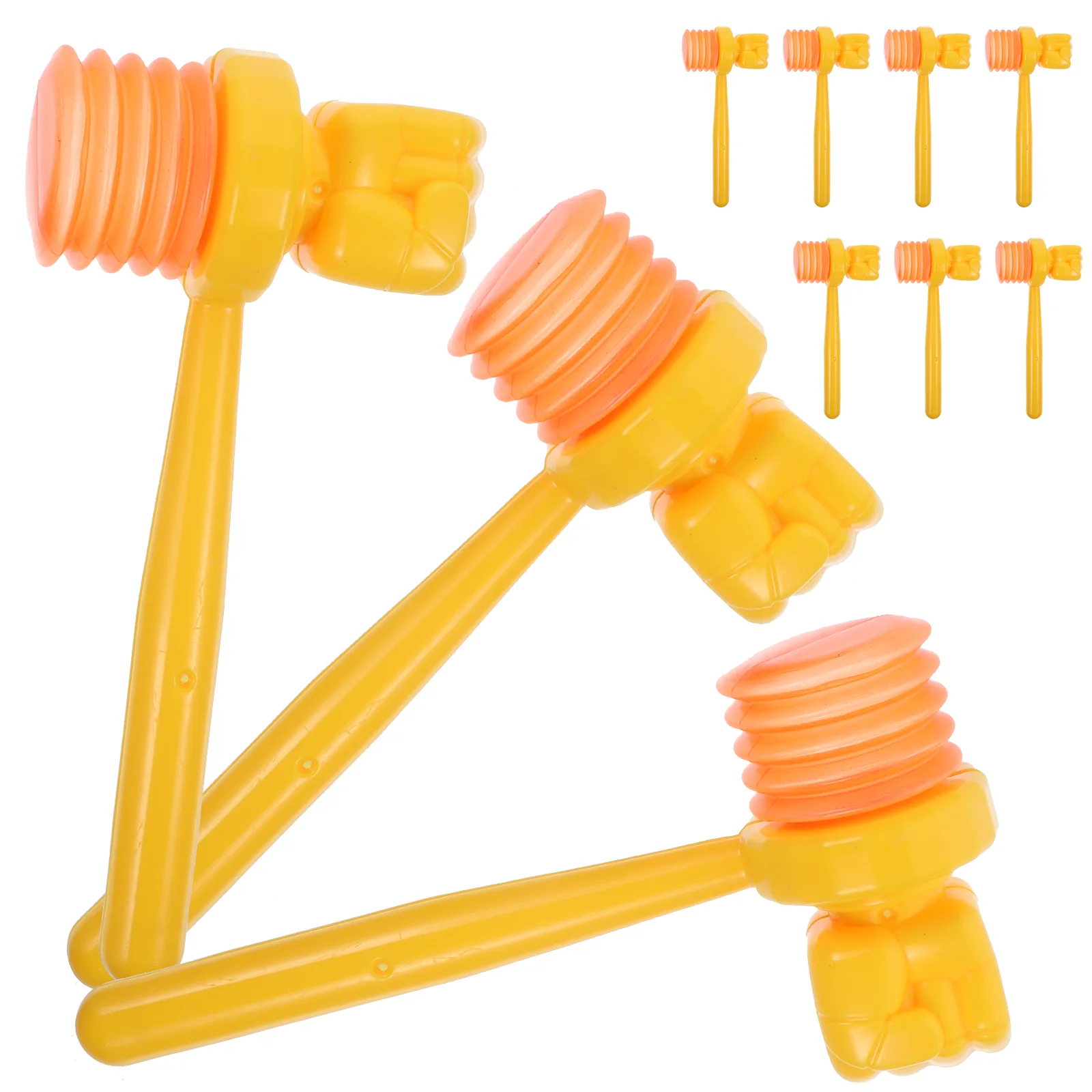 10 pçs mini martelo jogo adereços mallet brinquedos ferramentas engraçado crianças martelando para jogar criança martelos