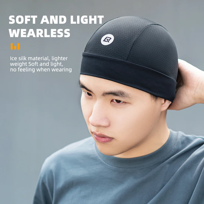 ROCKBROS Bike Cap Men Women Breathable Sweat Wicking Cycling Running Hat Cap Headscarf Outdoor Sports Hat Sweat-absorbent