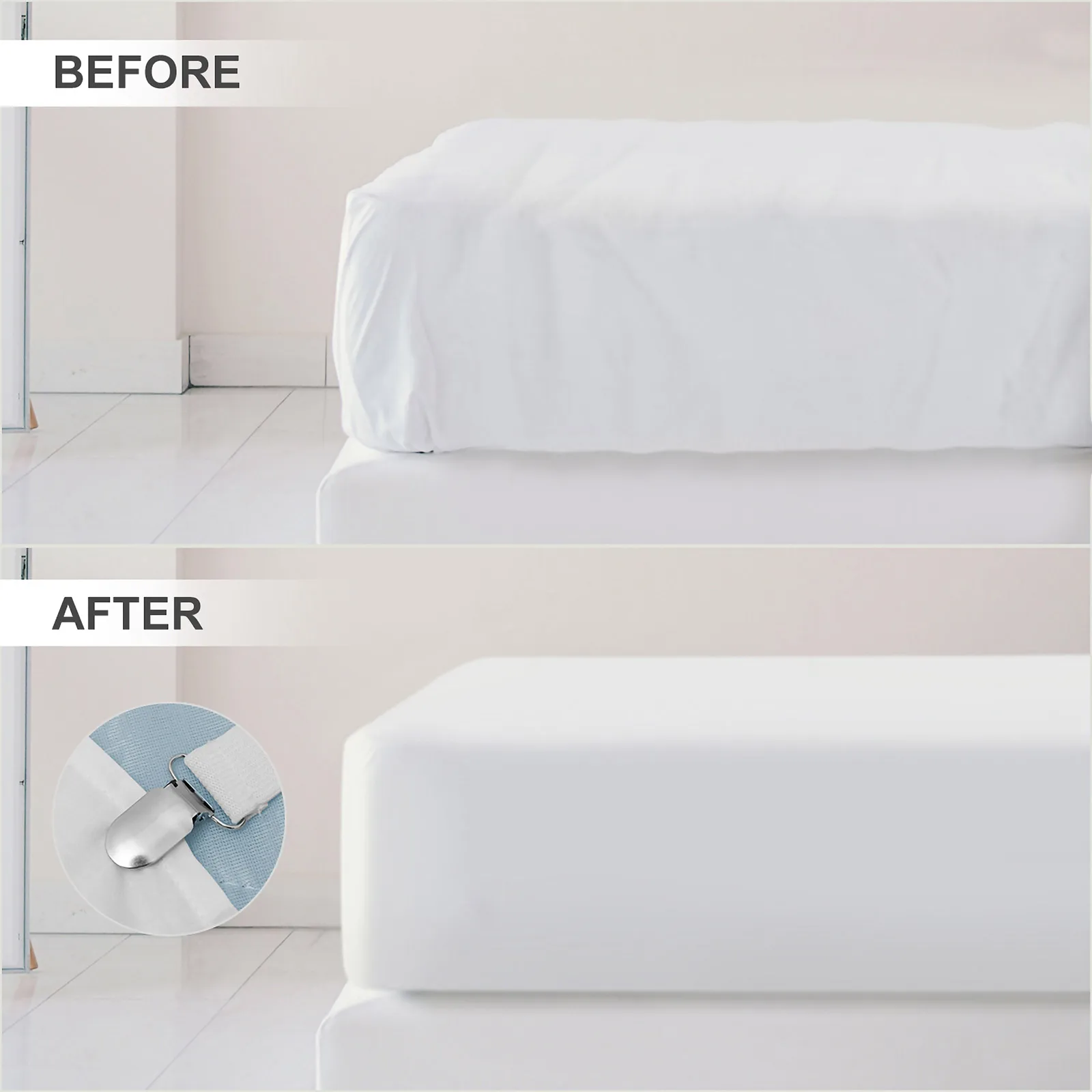 

Sheet Fasteners Adjustable Elastic Straps Duvet Grippers Mattress Holder Sheet Corner Holders Strong Grip