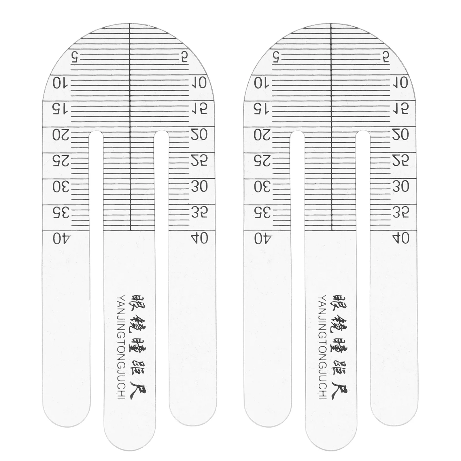 

2Pcs Pupillary Distance Measuring Rulers Precise Portable Pupil Distance Meter Eye Care Tool Optical Pupil Ruler for Eyeglasses