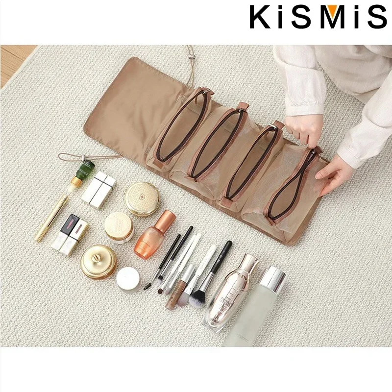 Multi-functional Portable Waterproof Foldable Cosmetic Bag Travel Storage Organizer Toiletry Wash Bath Kit Bag