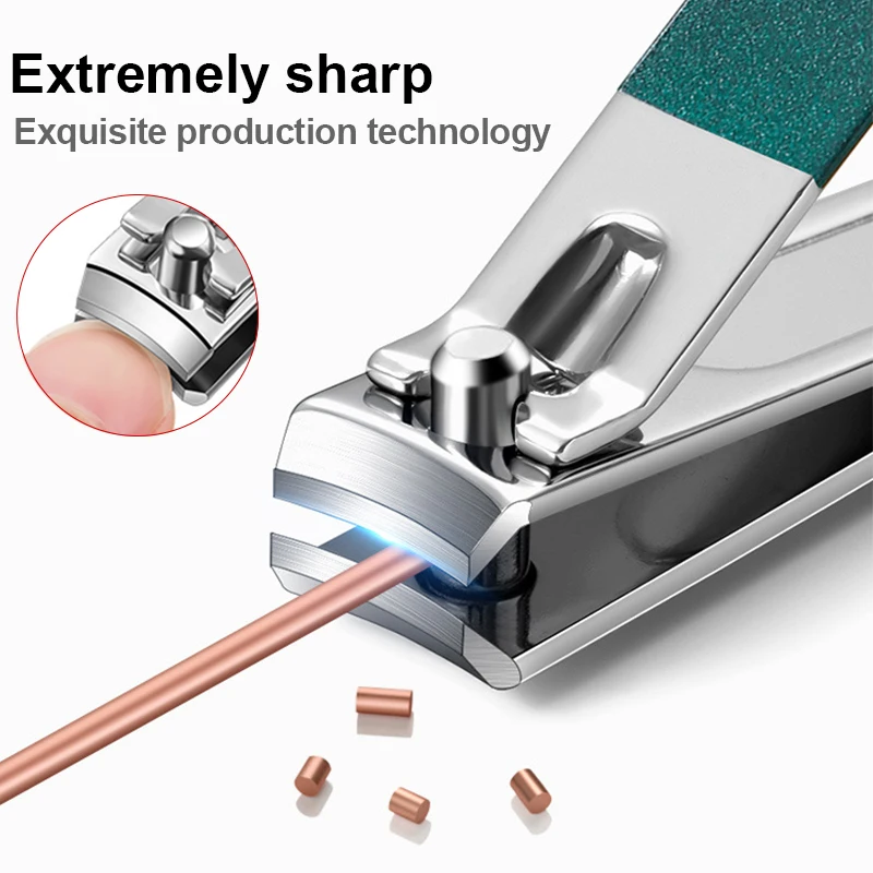 New 6Pcs Portable Manicure Set Pedicure Kits Eyebrow Scissors Manicure Scissors Dark Green Nail Clipper Set Personal Care Tools