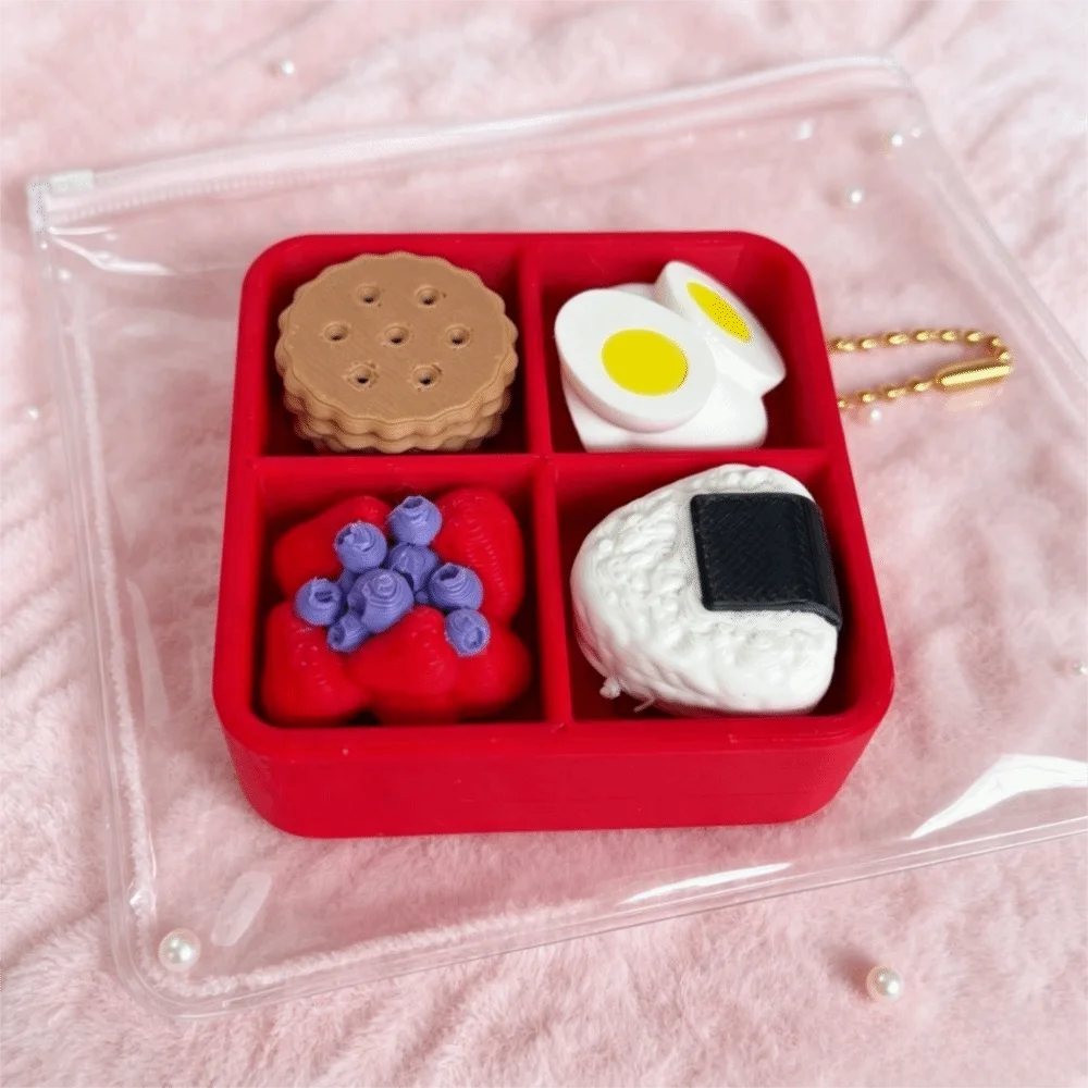Finger Button Clicker Keychain Clicker Sound Sushi Keycap Keychain Cute Design Cartoon Design Fidget Keychain Christmas Gift