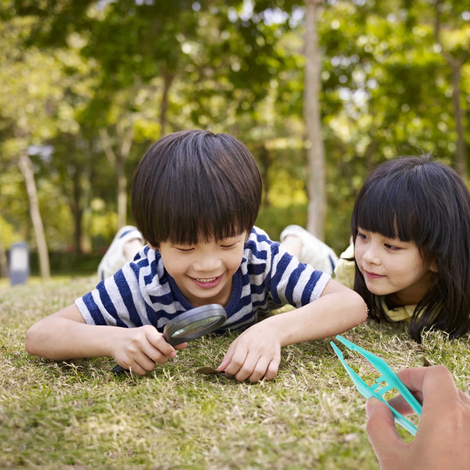 

25pcs Kids Tweezers Plastic Craft Tools for Fine Motor Skills Training Educational Toy Safe Lightweight