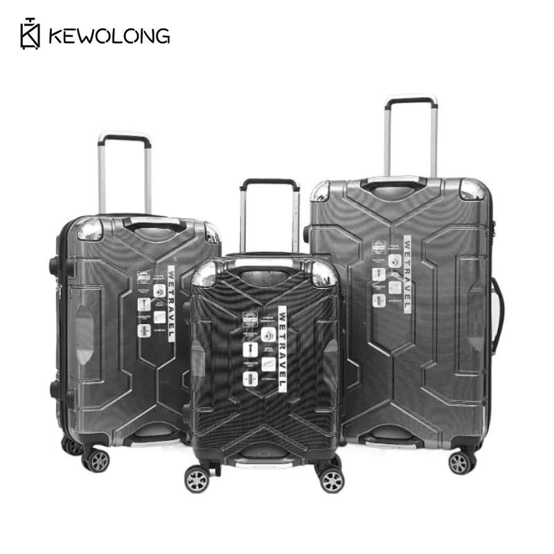 Bagaglio a mano moderno per PC da 20 e 24 pollici per viaggi d'affari - Valigia leggera dal design elegante con cerniera e ruote girevoli,