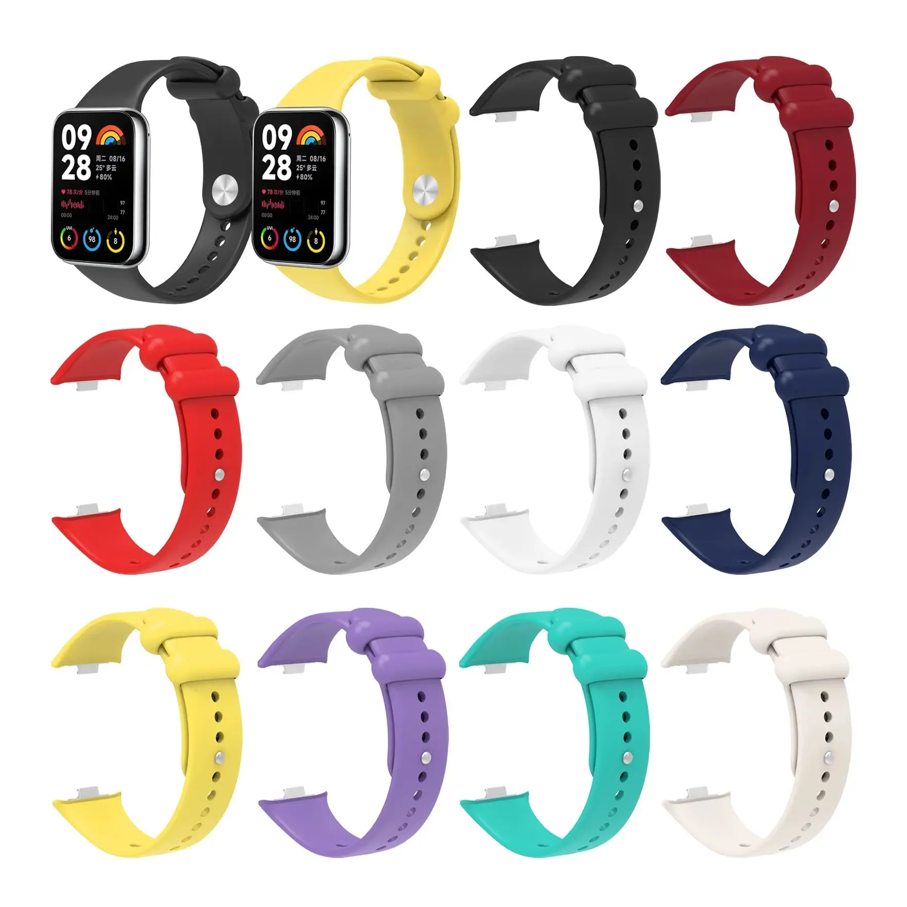 Силиконовый ремешок подходит для умных часов Redmi watch4, браслет, ремешок для часов, браслет для xiaomi 8pro, для xiaomi 9Pro