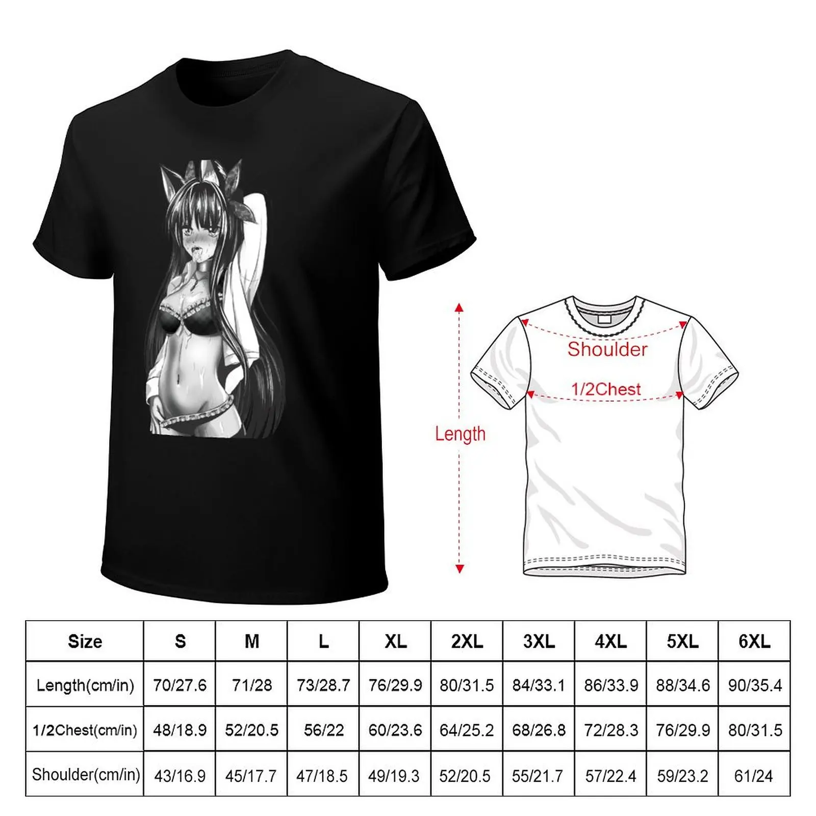 Sexy ecchi lewd manga illustration T-Shirt new edition funnys mens champion t shirts