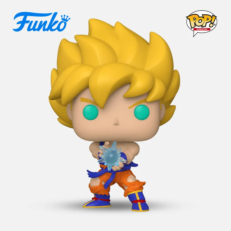 Funko Pop-figuras de acción de Dragon Ball Z, juguete periférico de Anime, Super Saiya Goku Seven, modelo de mesa