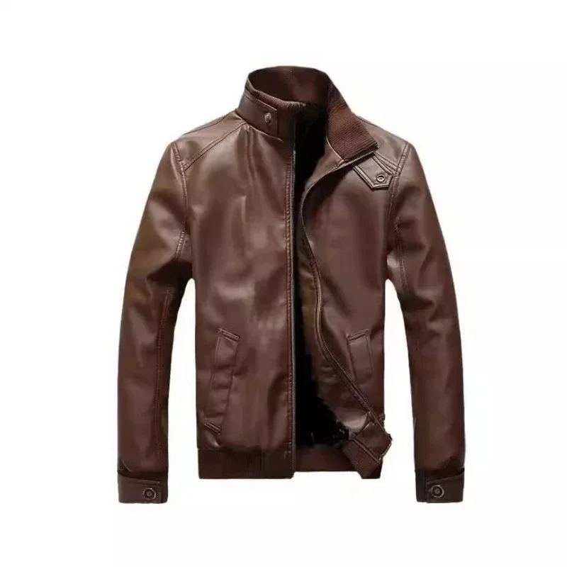Mens 2026 Motorcycle Bike Cowboy Jackets Leather Jackets Men Jacket High Quality Classic Male Plus Thick Coats S-2XL view 3