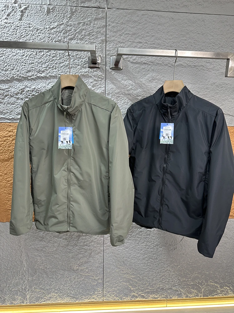 

Мужская уличная ветрозащитная водонепроницаемая куртка с воротником-стойкой, новая весенняя модная городская сумка из полиэфирного волокна, длинная сумка на молнии