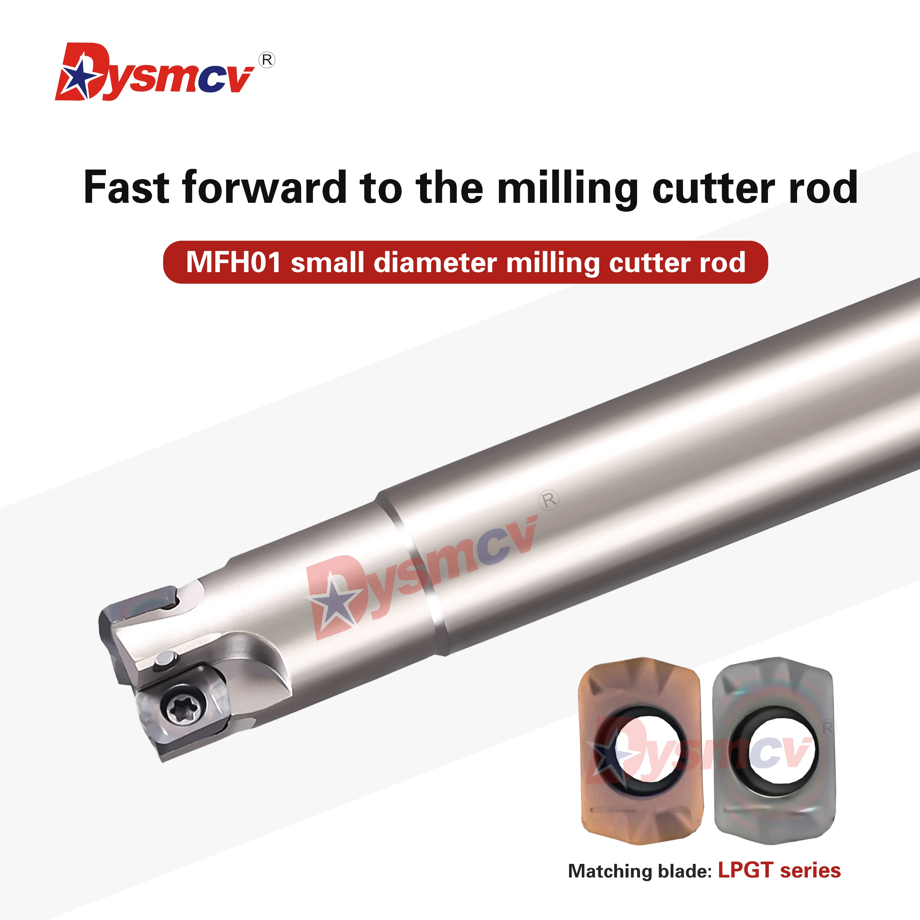 

Фрезерная головка MFH10-M05-01-2T с фиксирующими зубьями, высокоскоростные фрезерные резцы MFH01, совместимые с фрезерными пластинами LPGT010210ER-GM