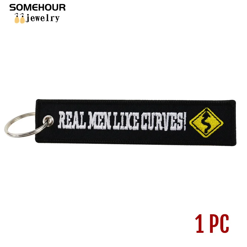 SOMEHOUR Embroider Aviation Keychain Collections Remove Before Flight Tag Holder Fobs Motorcycle Car Bag Keyrings Men Women Gift