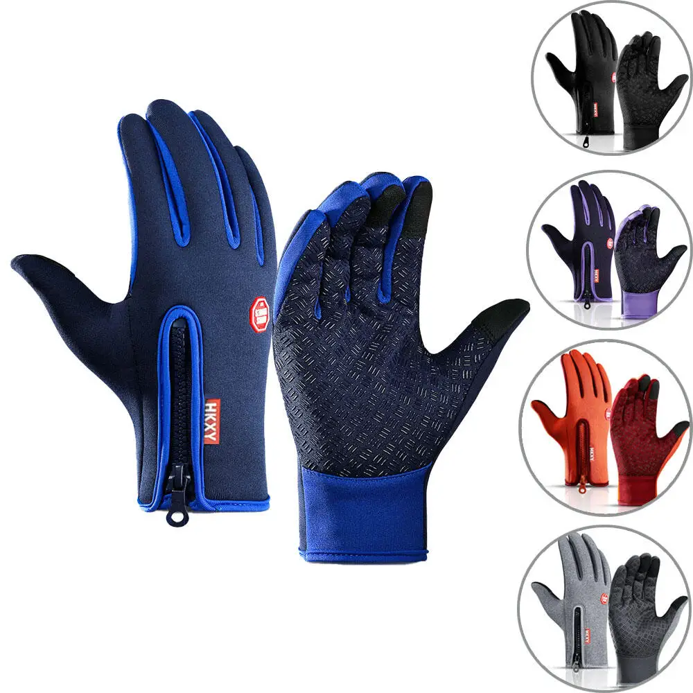 قفازات الشتاء الساخنة للرجال والنساء شاشة تعمل باللمس الدافئة في الهواء الطلق ركوب الدراجات القيادة دراجة نارية قفازات باردة يندبروف عدم الانزلاق المرأة قفازات