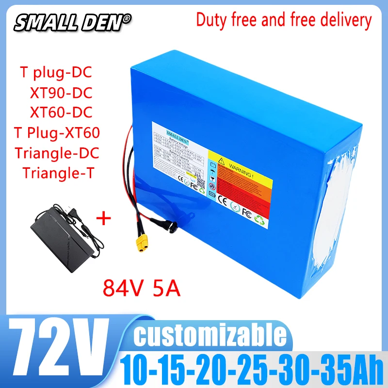 72V 40AH 35AH 30AH 25AH 20AH 15Ah nuovo pacco batteria originale ai polimeri di litio agli ioni di litio adatto per moto