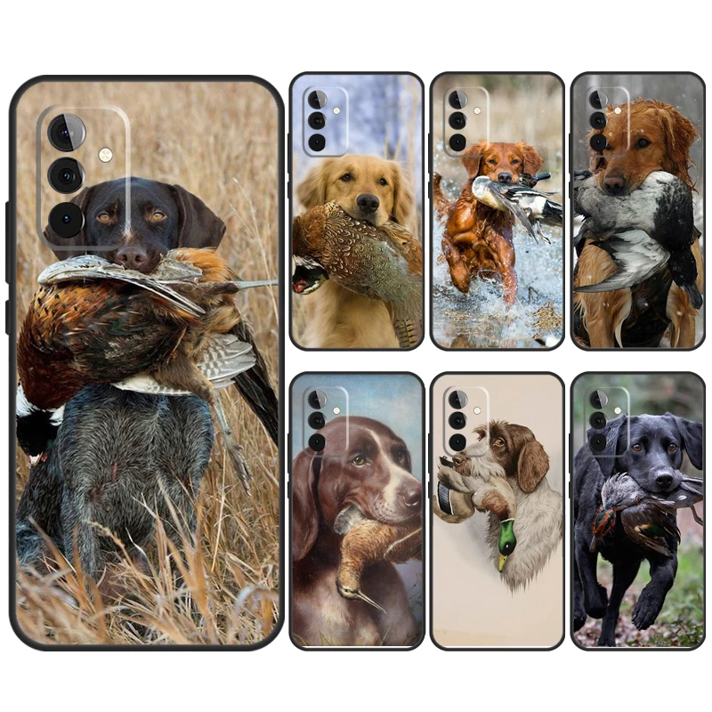 Hunting Dog Case For Samsung Galaxy A55 A35 A25 A15 A51 A71 A12 A32 A52 A13 A33 A53 A54 A34 A14 Cover