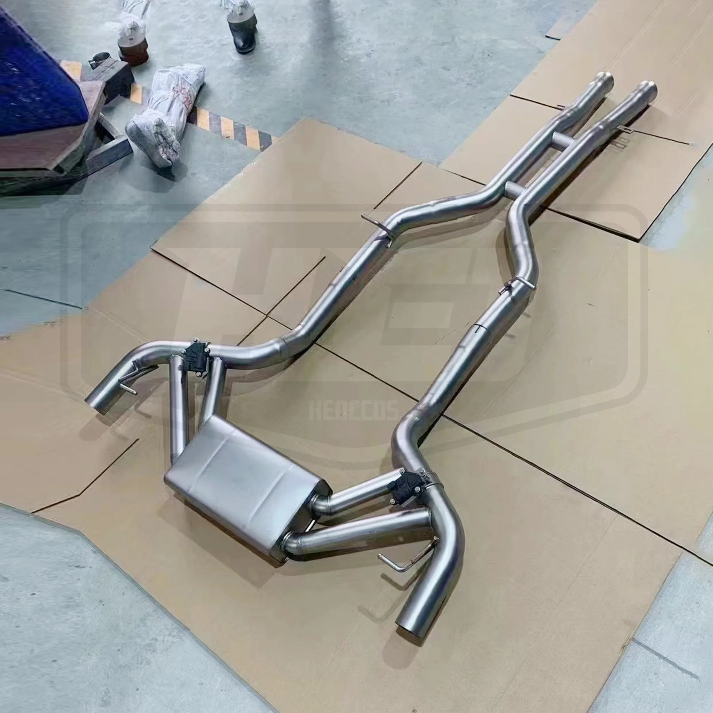 HEO SS304 Exhaust System For Mercedes Benz Amg Gt Gtc 4.0t 2016-2019 Electric valve Exhaust System Catback With MP Tail Tips