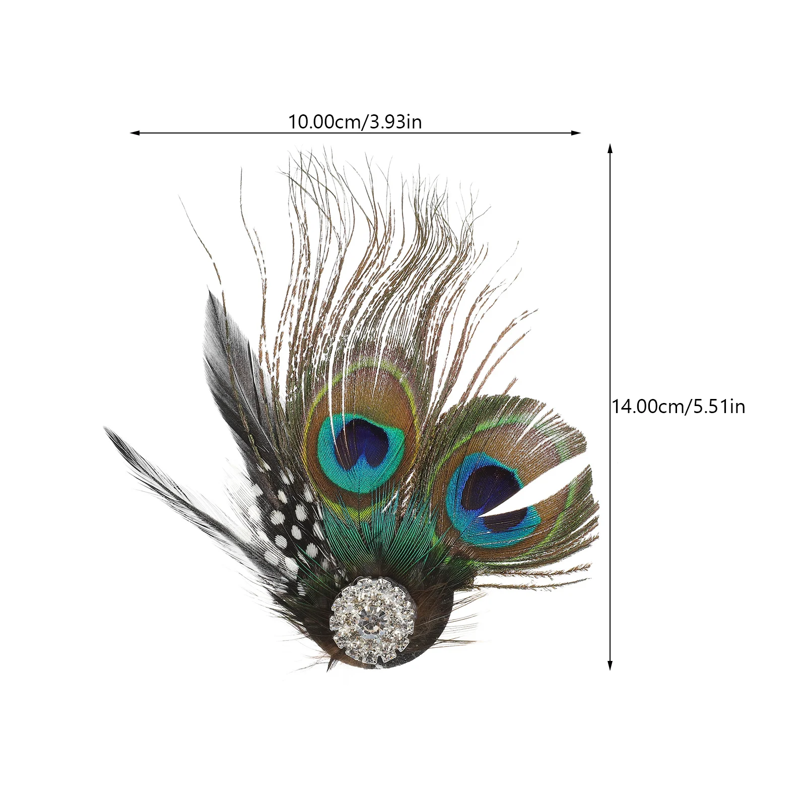 مشبك شعر جميل على شكل طاووس إكسسوارات دبوس شعر أنيقة للنساء لتزيين الحفلات على الموضة U154-1