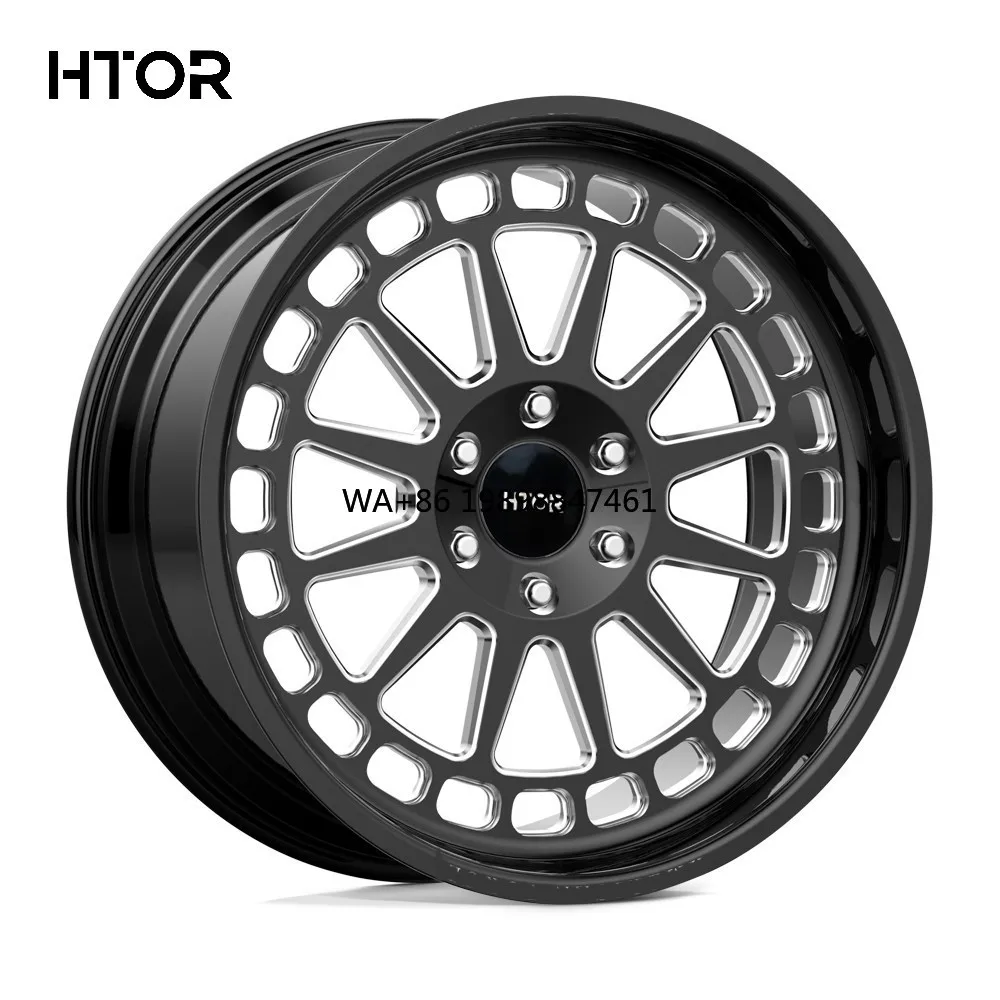 

HTOR 20x10 22x12 24x14 6x135 6x139.7 Deep Dish Forged Off Road Pickup Truck Wheels Gloss Black for