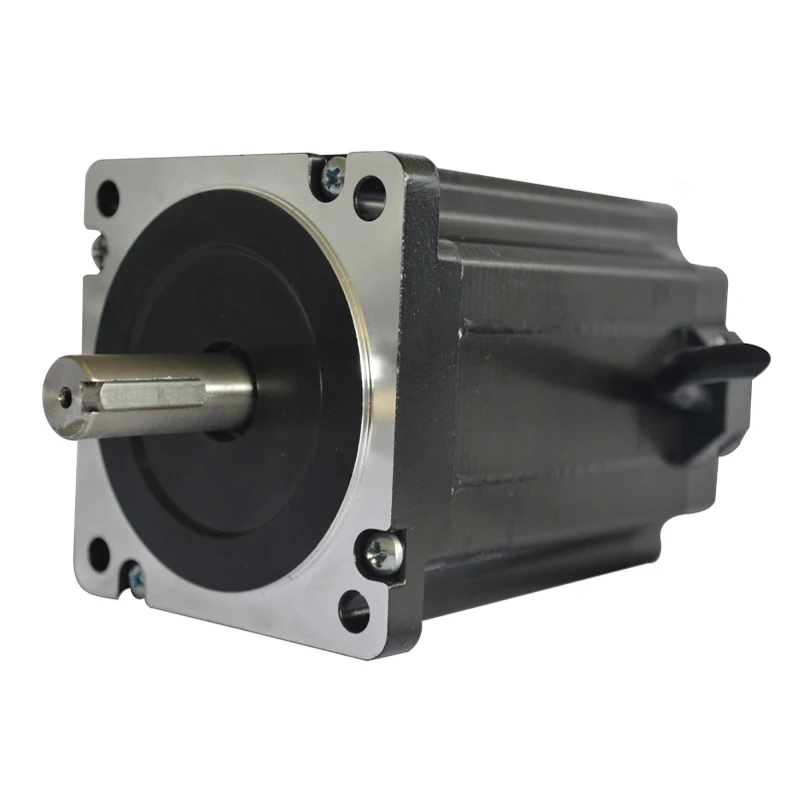 NEMA34 stepper motor 12Nm high torque 150mm shaft 14mm two phase 1.8 degree hybrid Nema34 single shaft