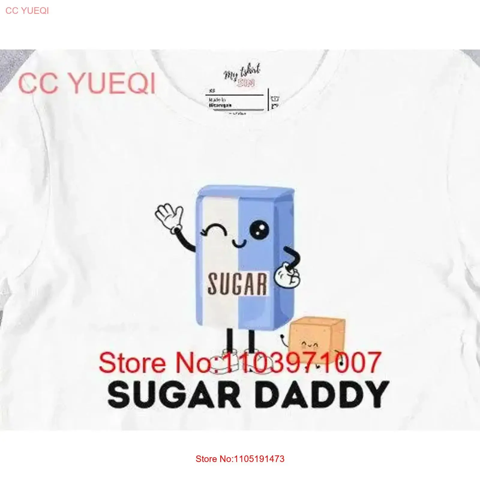 تي شيرت شوجر دادي هدية عيد الأب اللطيفة نعم جماليات مضحكة لعطلة عيد الميلاد وعيد الميلاد ورسومات مغسولة عتيقة على الموضة الناعمة