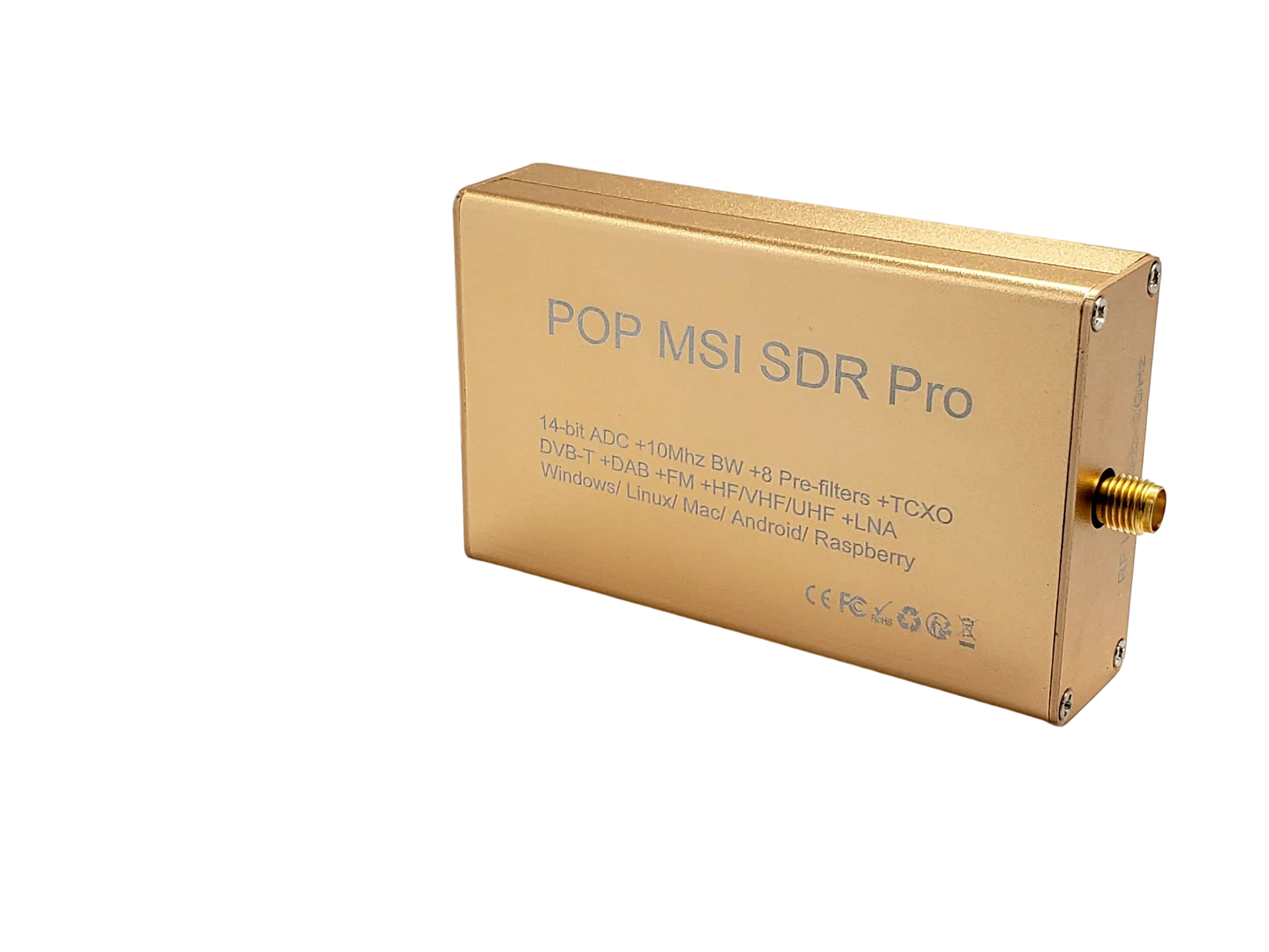 Software-Defined Radio SDR  Hardware Receiver  with Low noise amplifier LNA Compatible with SDRplay SDRuno API