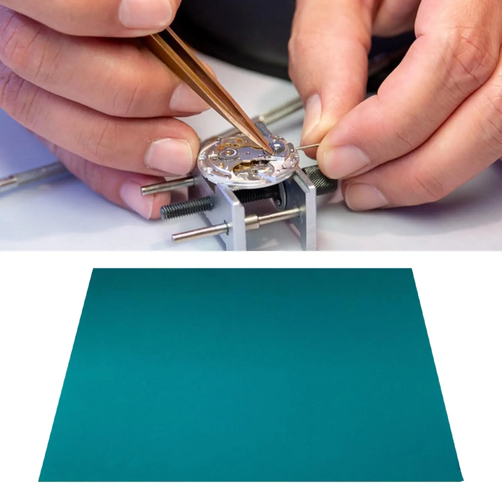 Watchmaker Workbench Pad Rubber Mat for Watch Servicing Soldering Repair Tools Desk