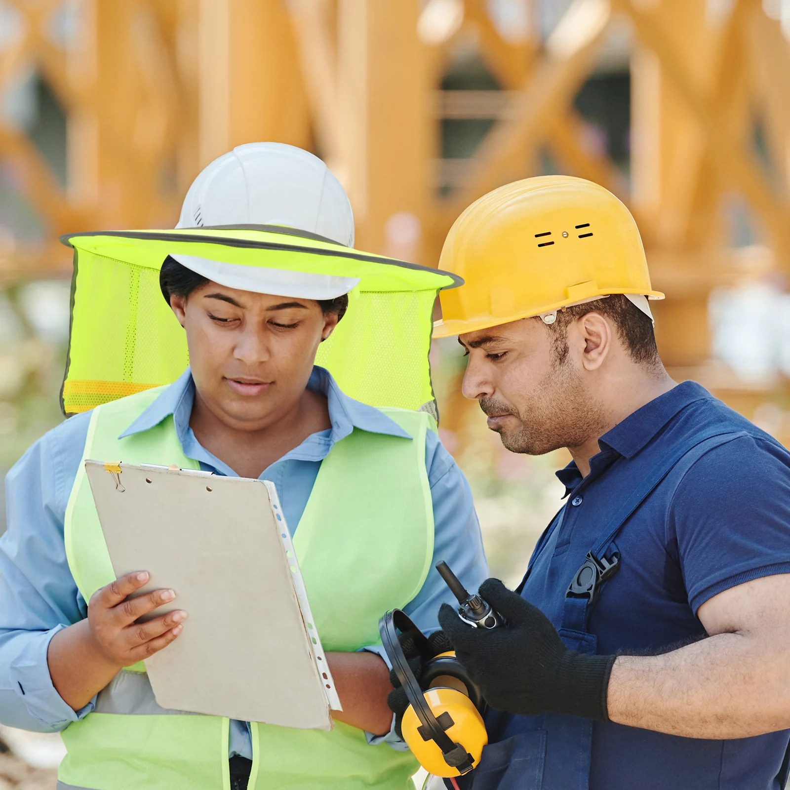 

Hard Hat Shield Sandproof Sunscreen Cover Neck Protection from The