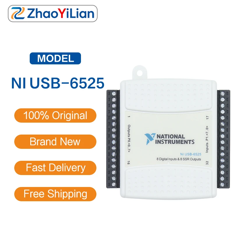 For NI USB-6525 779794-01 USB Relay Digital I/O DAQ Module 32 Channel Isolated Relay Output Board