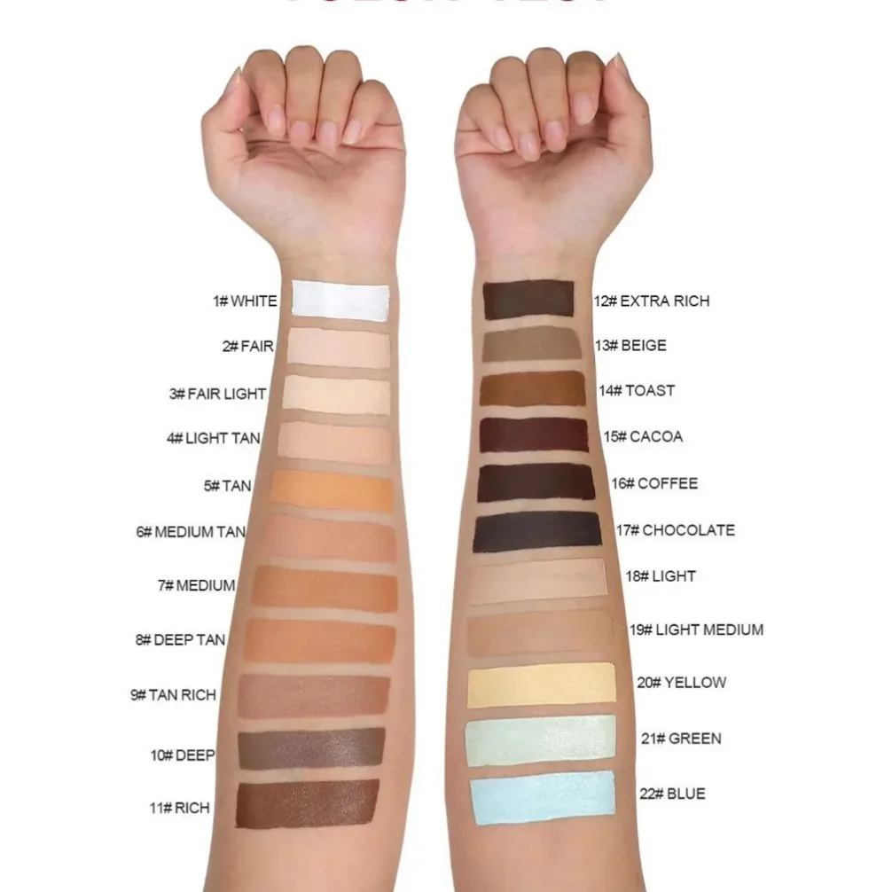Etichetta privata Logo personalizzato Tubo per rossetto nero opaco Correttore Stick Controllo olio Correttore impermeabile duraturo Trucco snellente
