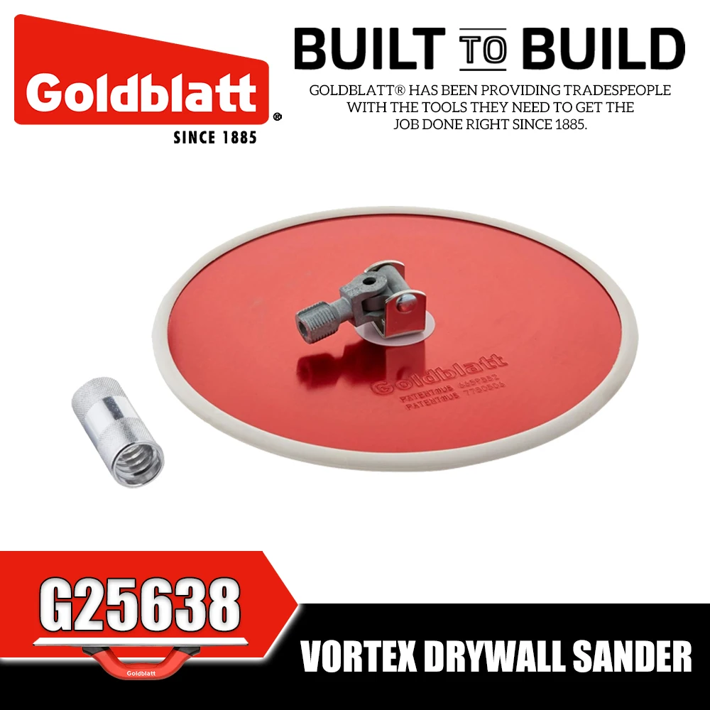 GOLDBLATT G25638 Vortex Drywall Sander Wall Sanding Tools Sanding Machine