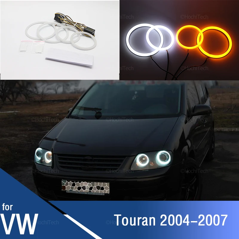 

Car Angel Eyes Rings Led Car Headlight DRL Daytime Running Light for Volkswagen Touran 2004-2007 Car Accessories Daytime Light