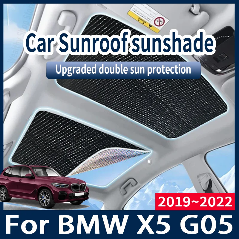 

For BMW X5 G05 2019~20222 2020 2021 Car Sun Shades Cover Auto Sunroof Sunshade Protector Anti-UV Heat Isolate Accessories Tools