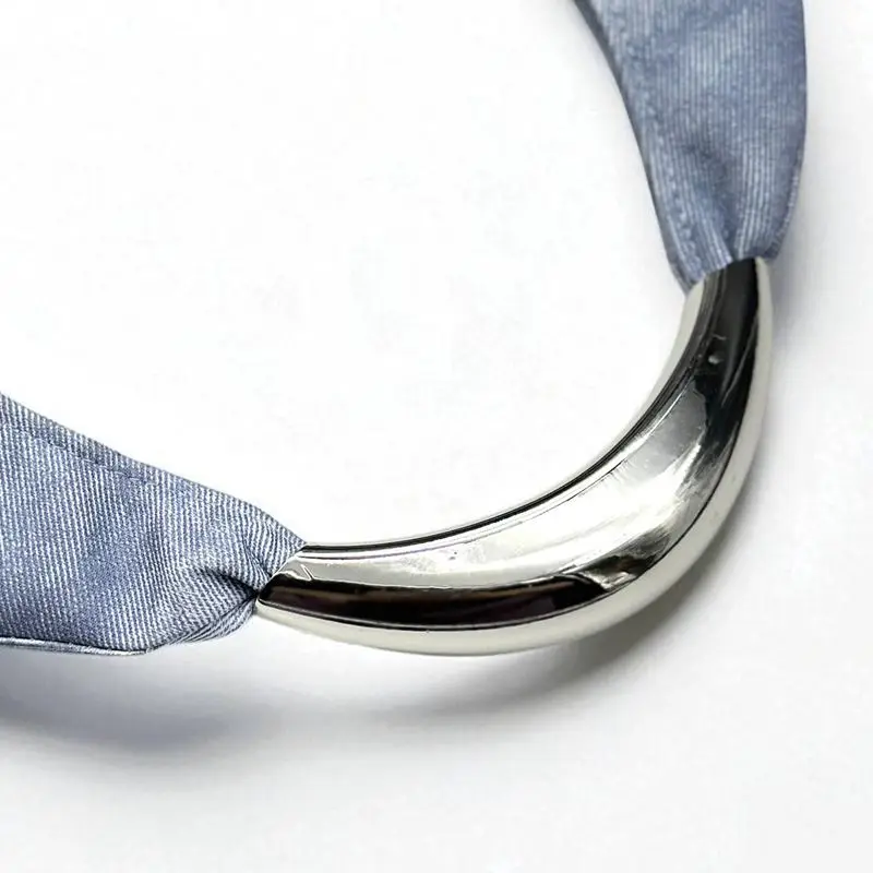 Tas Selempang Rajut Desain Retro Denim Musim Gugur dan Musim Dingin 2025, Tas Bahu Fashion, Tas Crescent Portabel, Tas Bucket